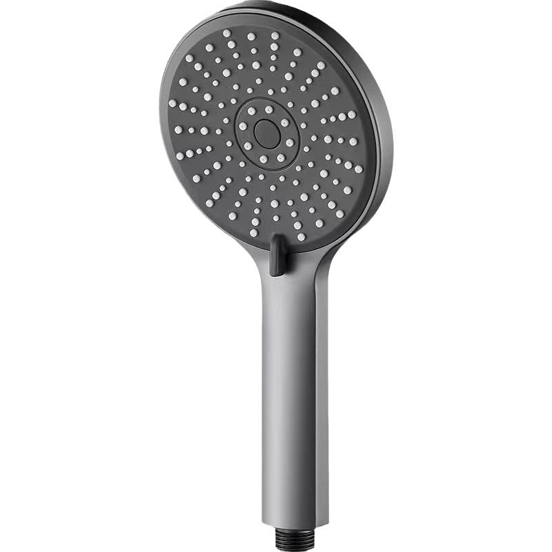 Bathroom shower head, powerful pressurized large panel shower head, black five-speed showerhead hose accessories Item Picture