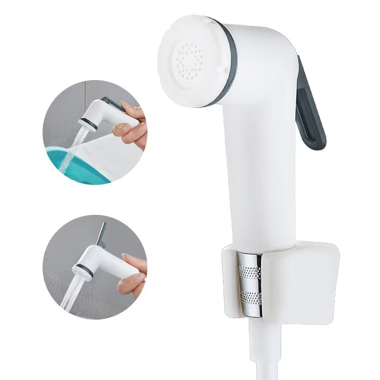 Toilet flush, spray gun, faucet, shower head, showerhead, water gun, high-pressure bathroom, toilet and household accessories details Picture