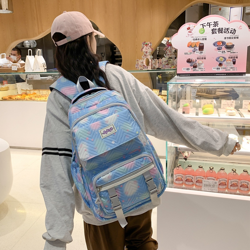 High-end backpacks for junior high school, senior high school and college students, computer bags, men's and women's bags, cross-border consignment, versatile bags, backpacks Specification drawing