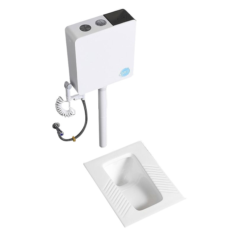 Household ceramic anti-odor squat toilet toilet bowl and feces water tank set, siphonic source factory wholesale one piece Item Picture