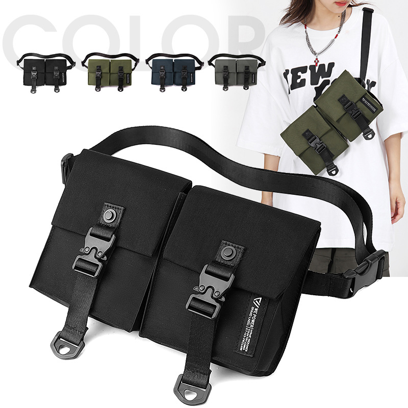 WEPOWER's new stylish and simple phone bag, trendy and lightweight single-shoulder bag, outdoor casual crossbody bag, and men's chest bag full figure
