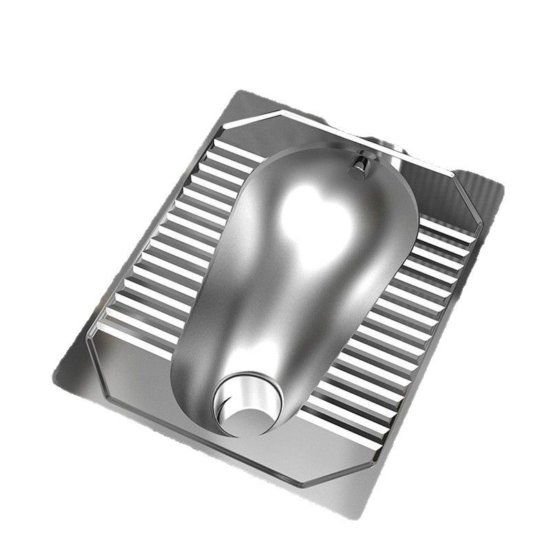Customized 304 stainless steel squat toilets with S-shaped anti-odor features for schools, prisons, detention centers and hospitals Item Picture