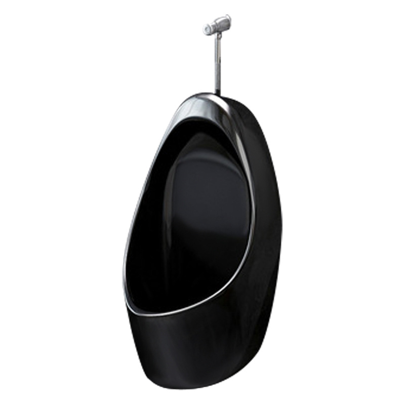 Simple black urinal, household wall-mounted hand-press urinal, hotel sensor men's urinal wholesale Application Scenario