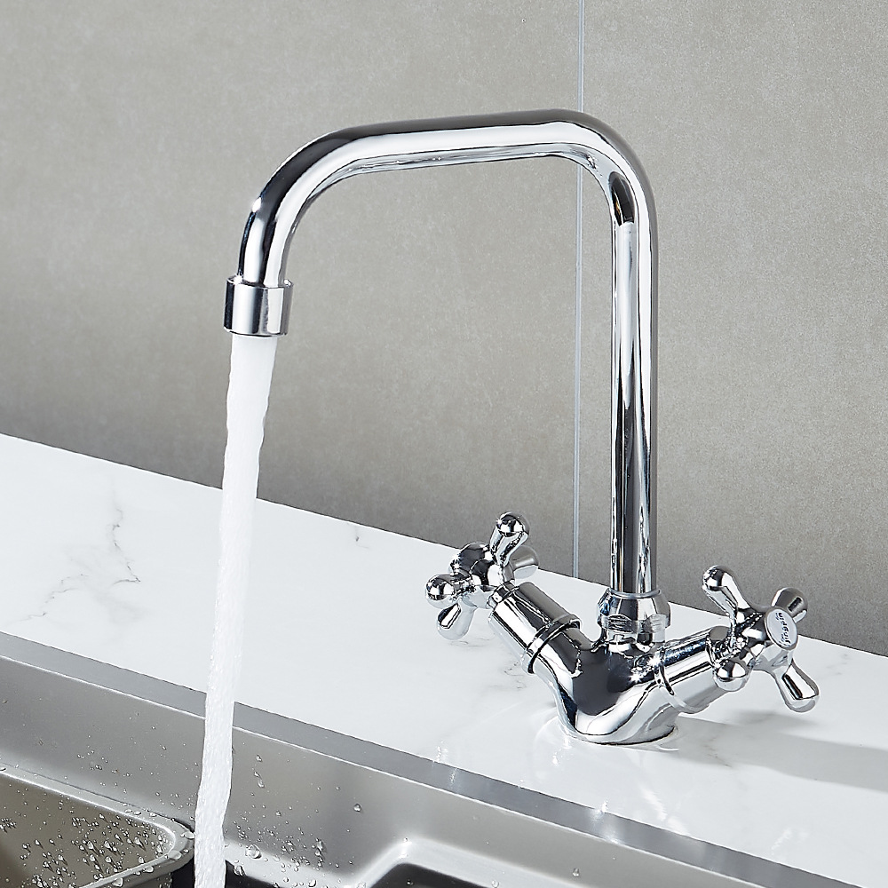Russian kitchen faucets, hot and cold washbasins, washbasin faucets, universal tubes, vegetable washbasins, sink faucets details Picture