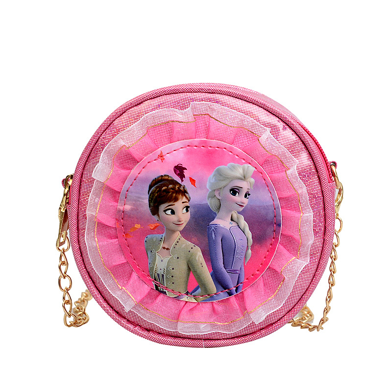 Mini pu princess sequined single-shoulder bag for kindergarten children, children's accessory bag, cartoon schoolbag, trendy and fashionable Item Picture