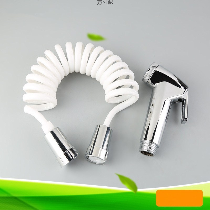 Cross-border wholesale of sanitary ware sets, toilet spray heads, handheld sanitary ware spray heads, toilet cleaning and flushing equipment factory details Picture