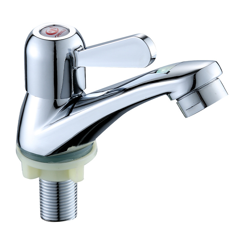 Cross-border foreign trade payment: 98 single-cooling countertop basin faucet, 4-minute quick-opening washbasin, column basin, household faucet Item Picture