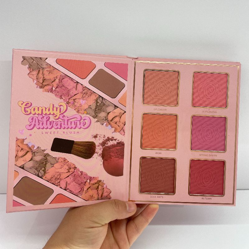 eyeshadow blush Blush Grooming tray Cardboard eyeshadow Book eyeshadow Book Eyeshadow three layers