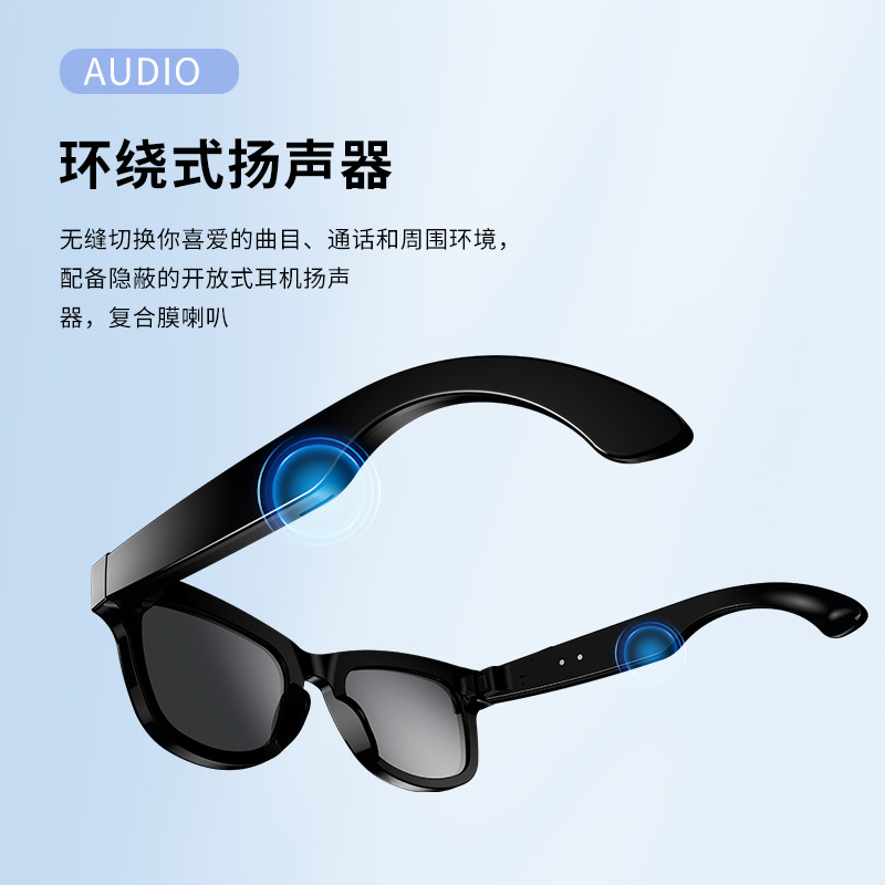 The new smart AI shooting glasses, polarizing filter, Bluetooth APP, music player, camera and video recording with 5 million pixels details Picture