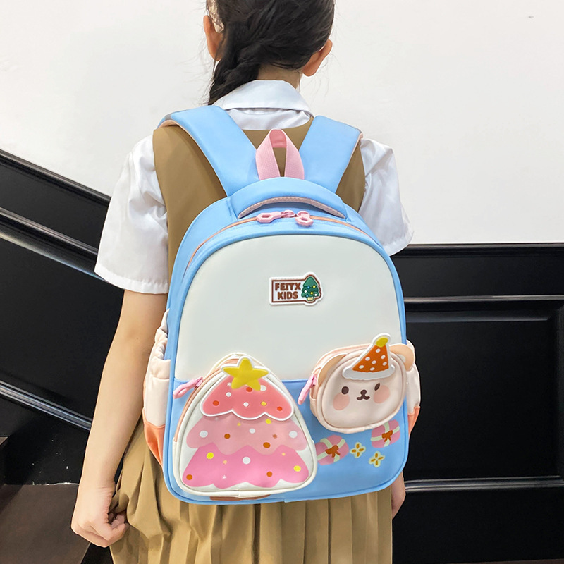 New kindergarten schoolbags, cartoon and animation children's backpacks, medium and senior class travel bags, and backpacks for boys and girls in preschool classes details Picture