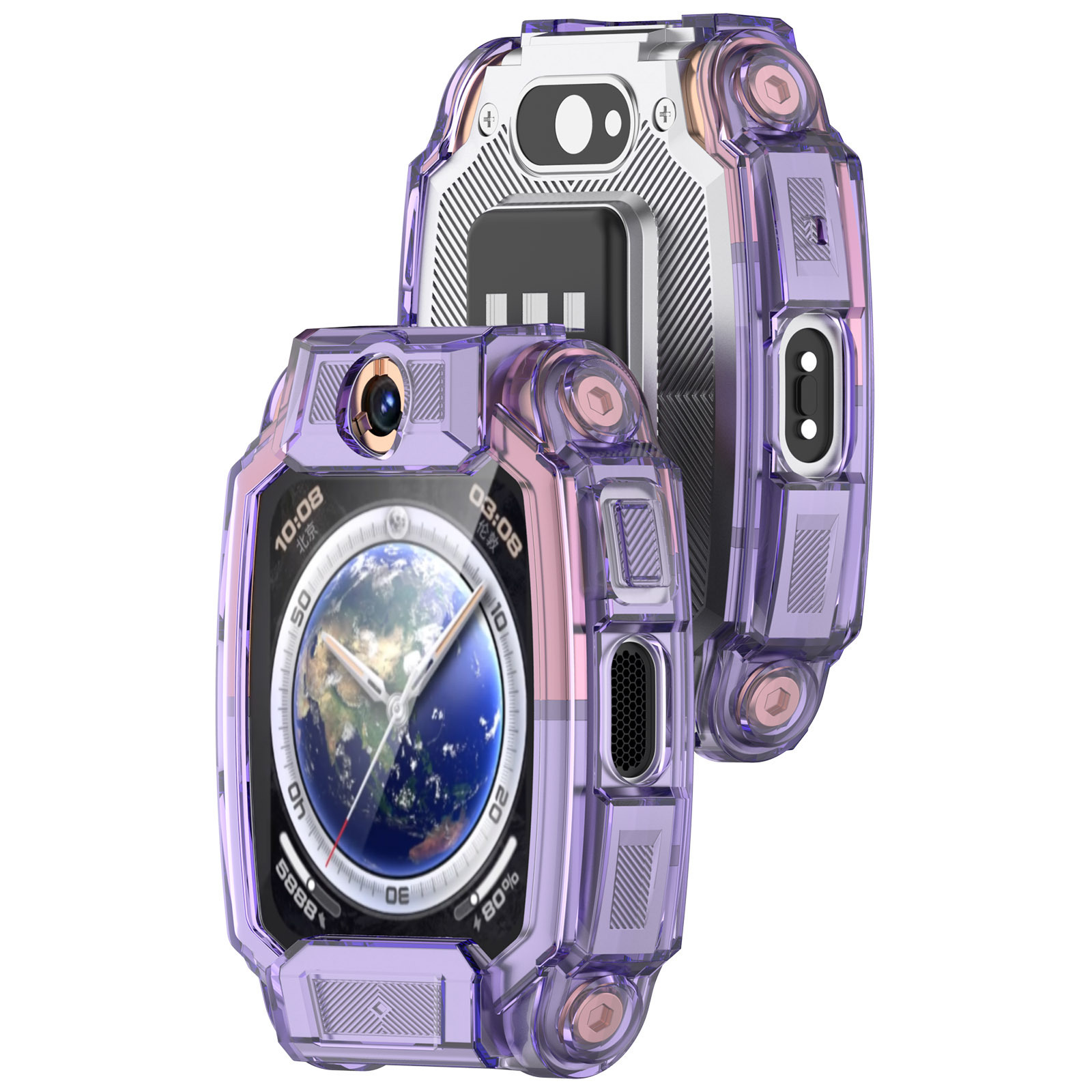 This is suitable for the transparent replaceable protective case of the Z9 and Z10 children's editions of the Xiaotiancai Z11 children's smartwatch Item Picture