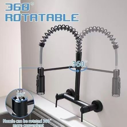 British and European style kitchen all-purpose faucet, household kitchen sink and dish sink faucet Specification drawing