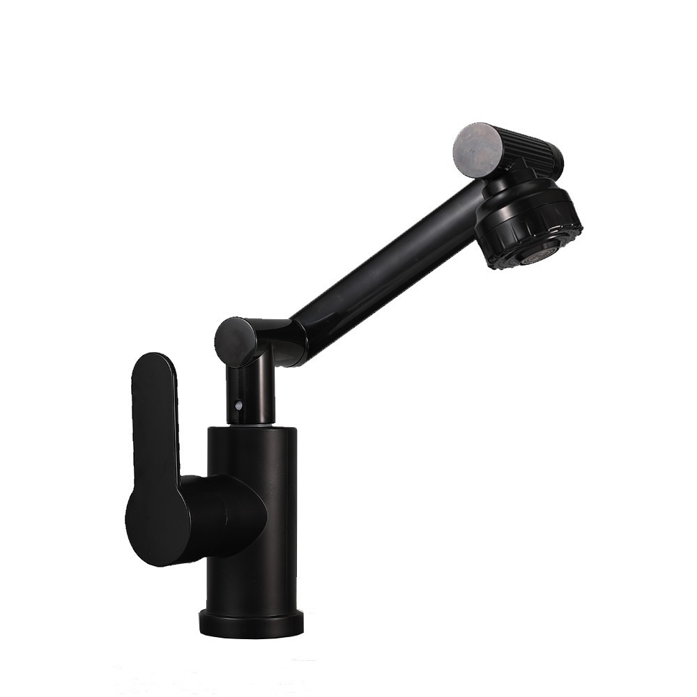 Washbasin faucet, hot and cold rotating Maneki Neko mechanical arm faucet, kitchen and bathroom washbasin faucet Item Picture