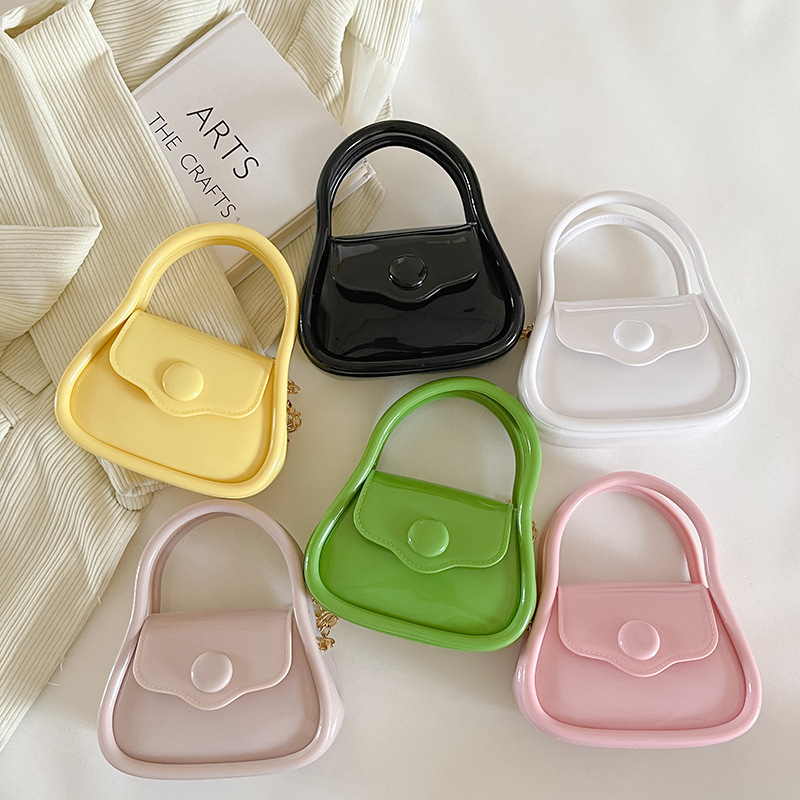 Macaron jelly bag, Guka gift bag, small and exquisite chain bag, mini xiaolongbao, hand bag, shoulder crossbody full figure