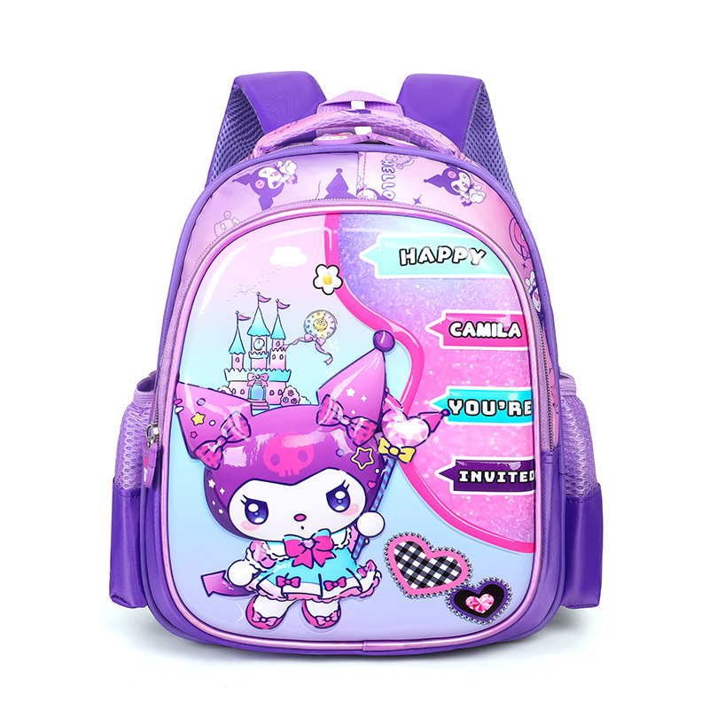 New cartoon and cute kindergarten schoolbag for boys and girls aged 2-5, Kulomi Small and Middle Class children's schoolbag 4 Item Picture