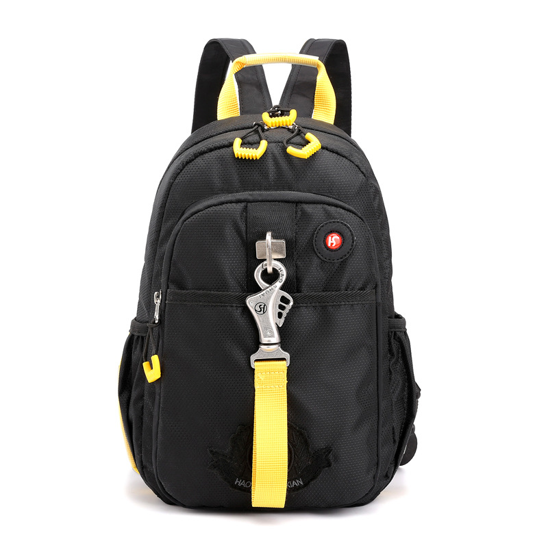 New cross-border crossbody bag, men's casual sports lightweight chest bag, single-shoulder and double-shoulder dual-purpose nylon backpack factory direct sales Item Picture