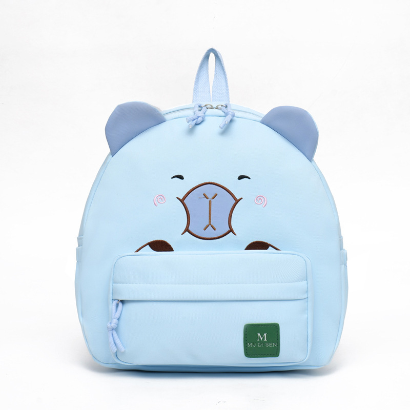 Capibara schoolbag, children's Capybara, parent-child backpack, large-capacity, cute and versatile casual travel backpack for girls Item Picture