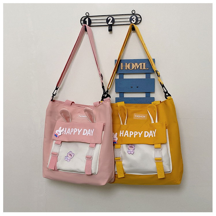 Large-capacity file bag, primary school student handbag that can be carried on one shoulder, book bag for girls with high appearance standards, homework books and test papers bag details Picture