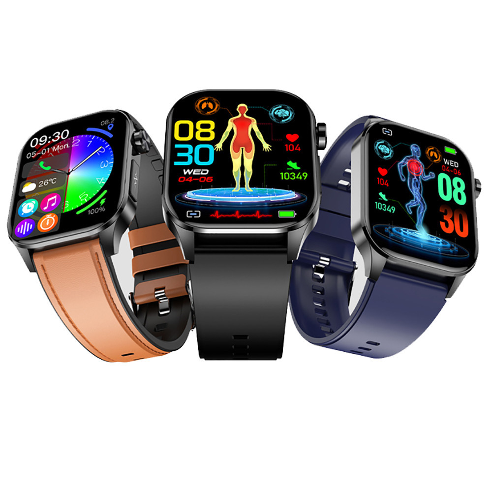 The new cross-border ET580 smartwatch features Bluetooth calls, ECG, electrocardiogram, and does not measure blood sugar, uric acid, blood lipid, body temperature, or exercise Application Scenario