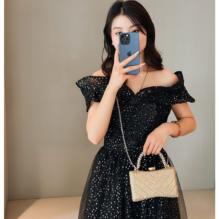 2025 New cross-border dinner bag, diamond-encrusted hand-held European and American evening dress bag, clutch bag, ladies' bag details Picture
