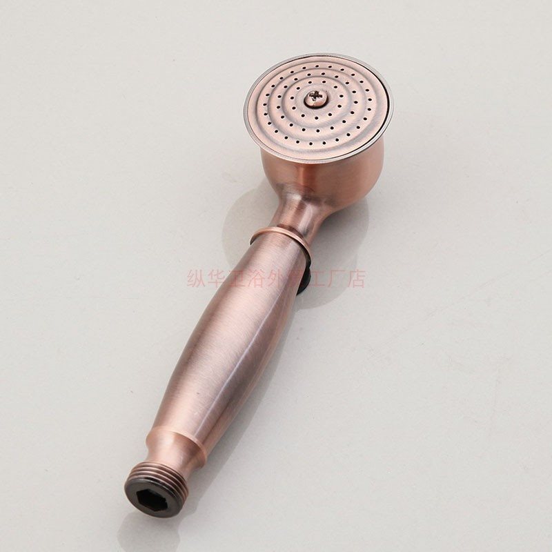 Red antique copper 8-inch shower top spray, thickened antique European-style top spray, bathroom showerhead, copper nail shower head Specification drawing