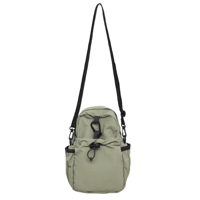 Solid-color nylon fabric bag for women, Spring 2025 new niche waist bag, ins casual pleated phone bag, crossbody bag for women Item Picture