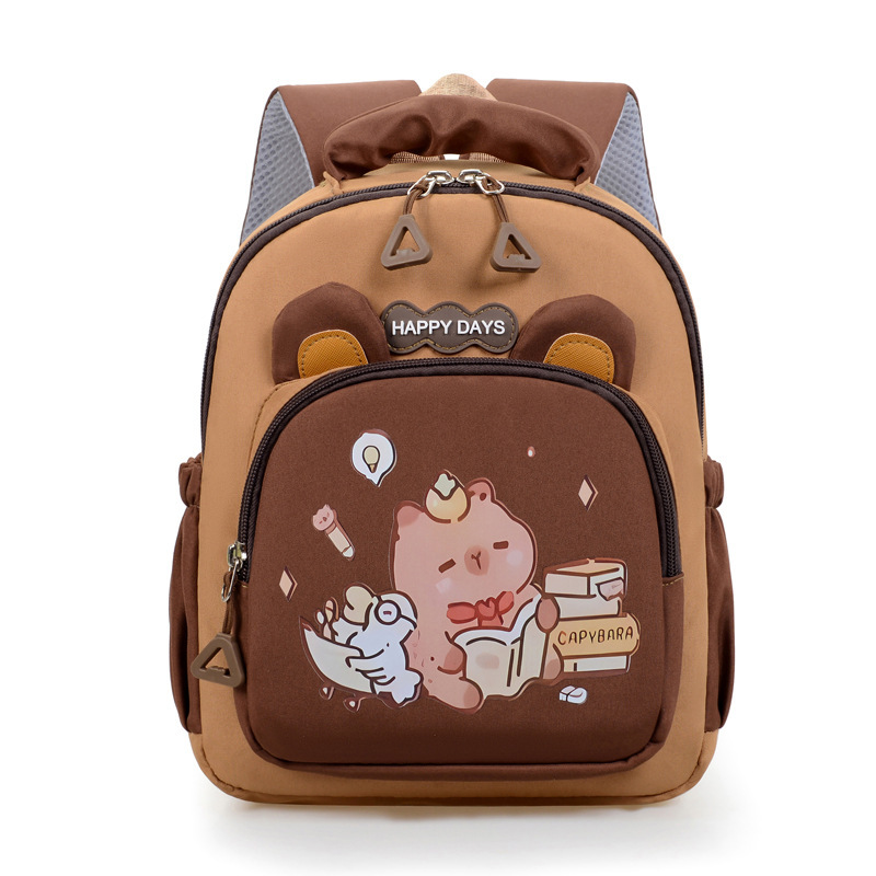 2025 New Kapibala large-capacity cartoon kindergarten schoolbag, primary school sports backpack, children's backpack Item Picture