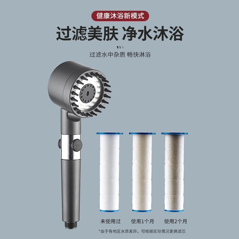 Dai Spray Powerful pressurized showerhead, bathroom shower filter, shower head spray, bath shower head set details Picture
