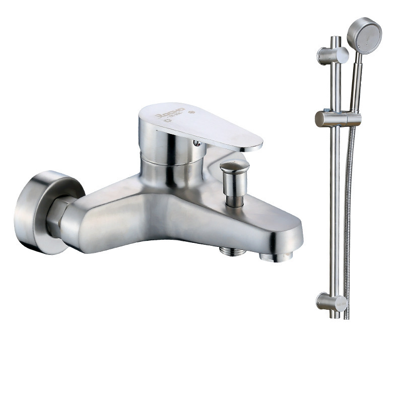 304 stainless steel cold and hot three-in-one faucet, cold and hot concealed three-in-one mixing valve, bathtub faucet, shower faucet Item Picture