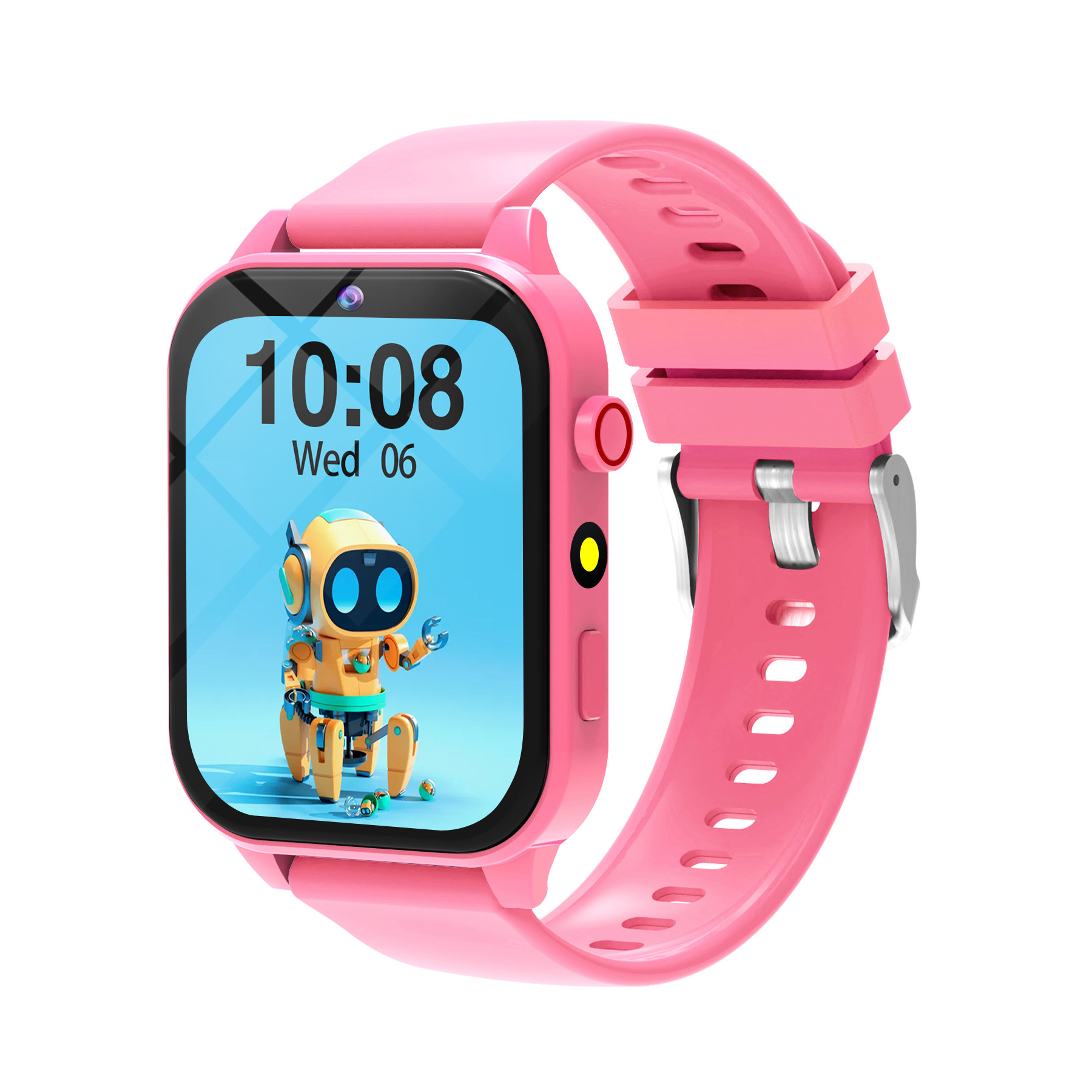 The 2025 new T6 children's game watch, a cross-border bestseller with color screen music and photography kid toy children's wristband details Picture