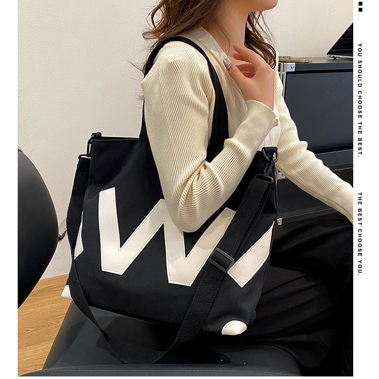Tutoring Belt 2024 New style women's bag, Korean style, fashionable and sweet crossbody bag, one-piece consignment, large-capacity letter bag details Picture