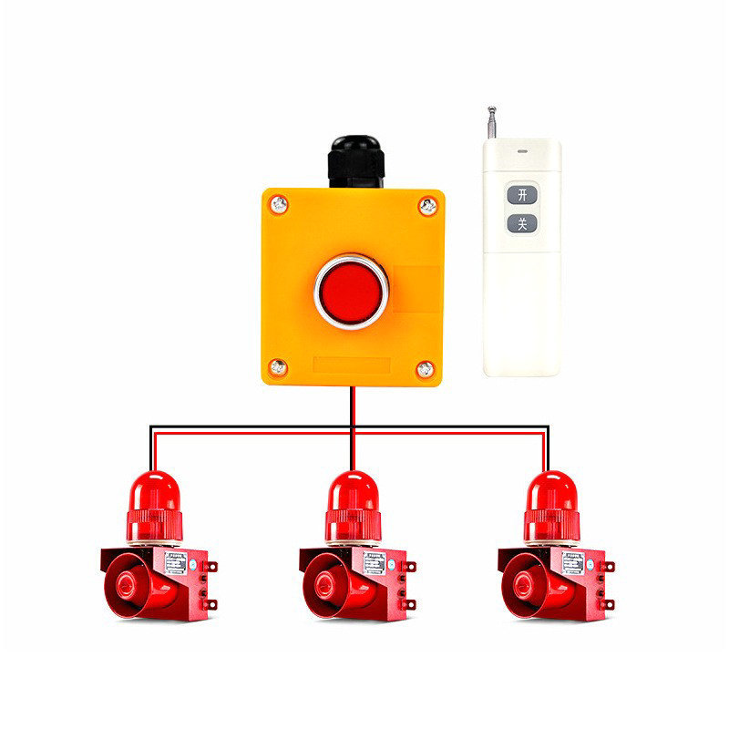 Campus school one-button emergency alarm bus one-button alarm system wired and wireless remote control Item Picture