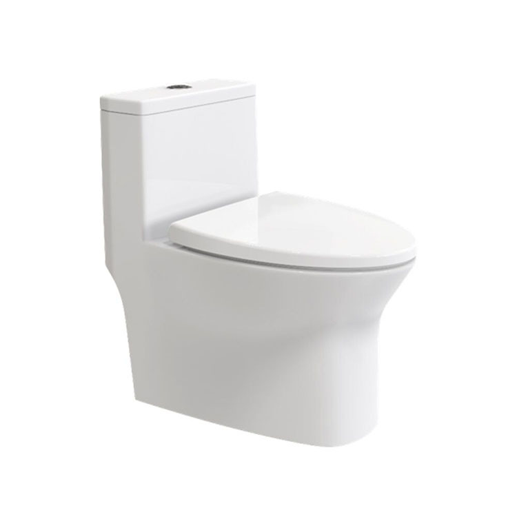 Chaozhou toilet seat, hotel engineering bathroom, silent siphonic connected toilet seat, household toilet Item Picture