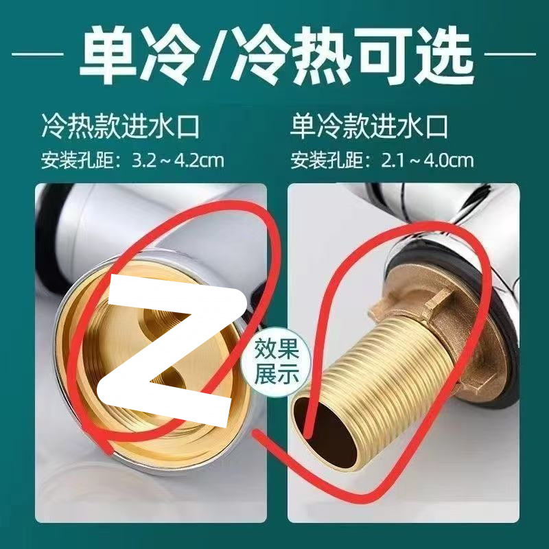 Universal fine copper hot and cold faucet for household use, bathroom faucet set, washbasin manufacturer Application Scenario
