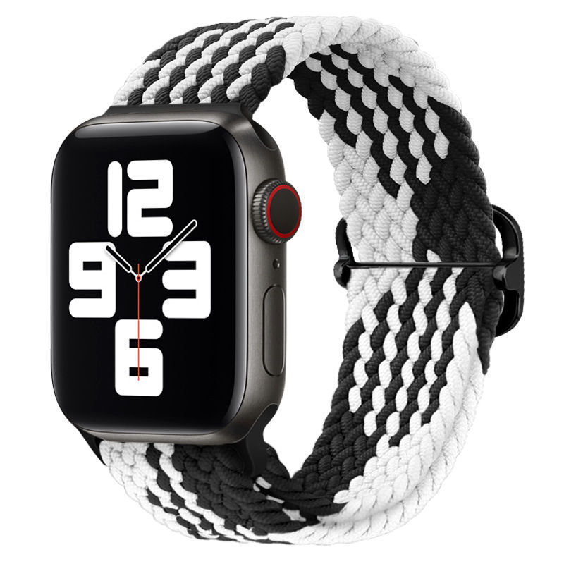 Suitable for Apple watch. Apple Watch multi-color nylon adjustable chevron buckle woven Apple watch strap Item Picture