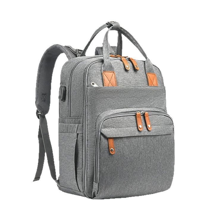 Cross-border exclusive high-end backpacks, crib bags, multi-functional mommy bags, lightweight backpacks for mother and baby outings Item Picture