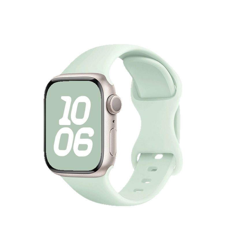 Factory wholesale for iwatchS10, butterfly clasp, silicone Apple watch band, ultra2 band for both men and women Item Picture