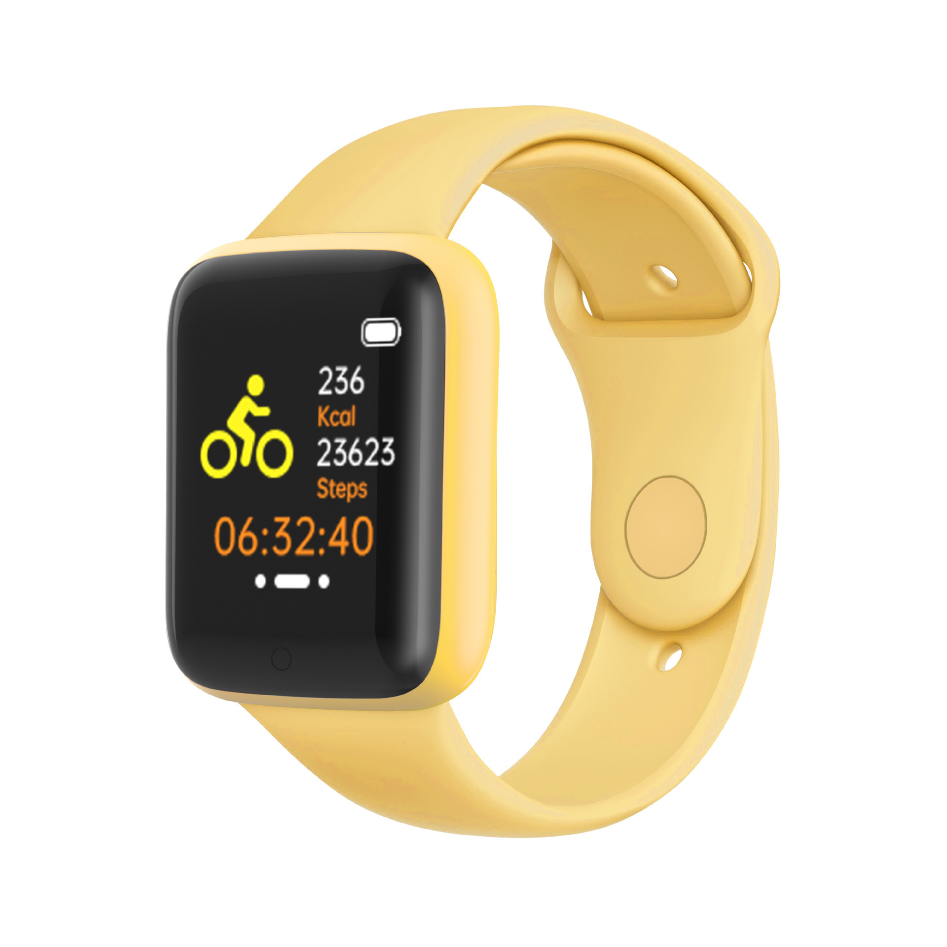 Wholesale cross-border Y68 smart bracelet heart rate and blood pressure D20 smart watch Macaron health reminder pedometer bracelet Specification drawing