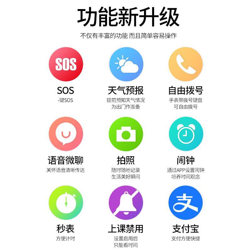 Children's smartwatches can only make and receive calls, are only for call positioning, and are waterproof for girls, children and boys Item Picture