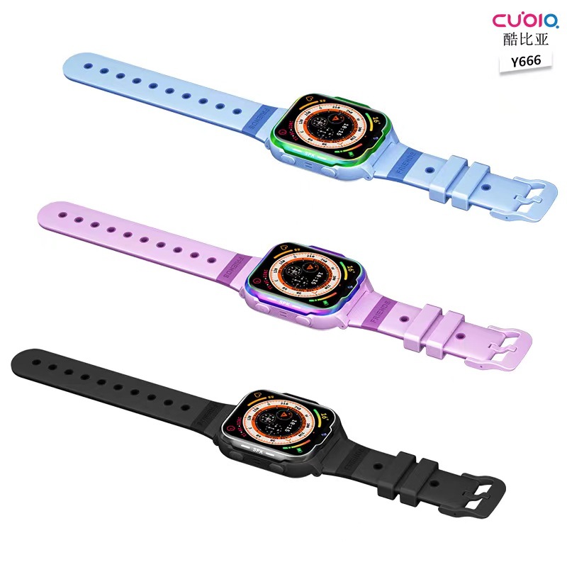 The Kubia Y666 all-network smart children's smartwatch is compatible with card insertion, phone connection, wifi positioning and wechat details Picture