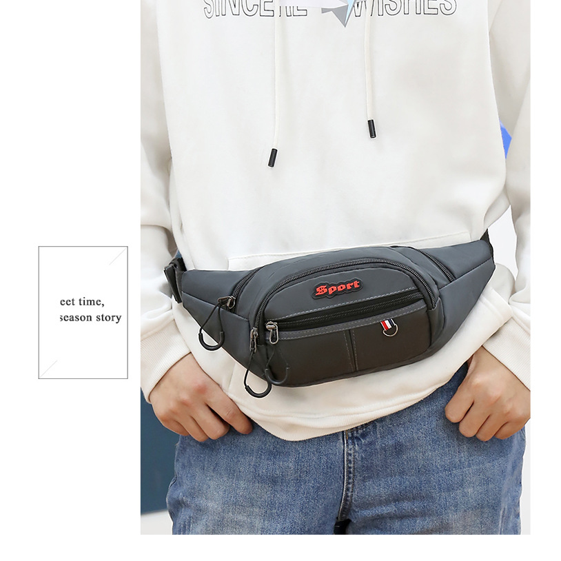 Wholesale nylon sports couple waist bags for men and women, fashionable fitness crossbody bags for cycling, portable and close-fitting waist bags Application Scenario