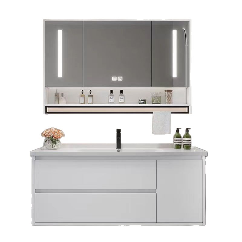 Bathroom cabinet, ceramic integrated basin, washbasin, countertop integrated washbasin, washbasin cabinet combination ceramic integrated basin Item Picture