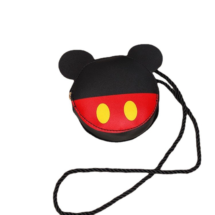 A new children's coin purse with cartoon color contrast PU mini small bag, a fashionable and stylish single-shoulder crossbody cheap small bag Item Picture