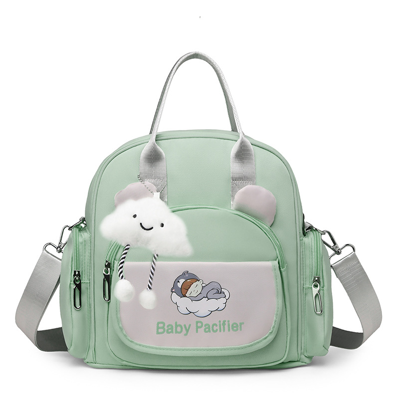 Cartoon lightweight outdoor mommy bag, hand-held backpack, multi-functional outdoor single-shoulder casual and versatile crossbody bag Application Scenario