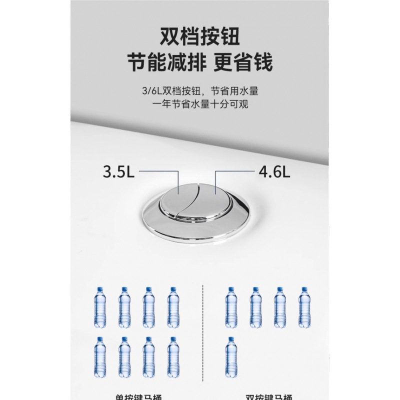 Household large-diameter anti-odor siphonic toilet, ordinary ceramic bathroom seat, essential for hotels Item Picture