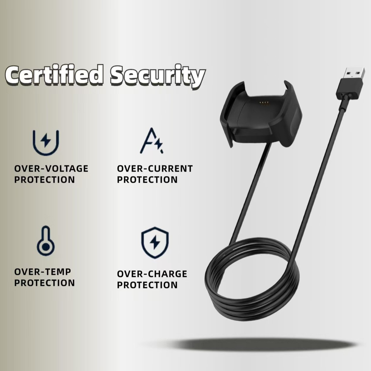Factory direct sales fitbit versa 2 smartwatch charger, charging base, charging cable, USB Item Picture