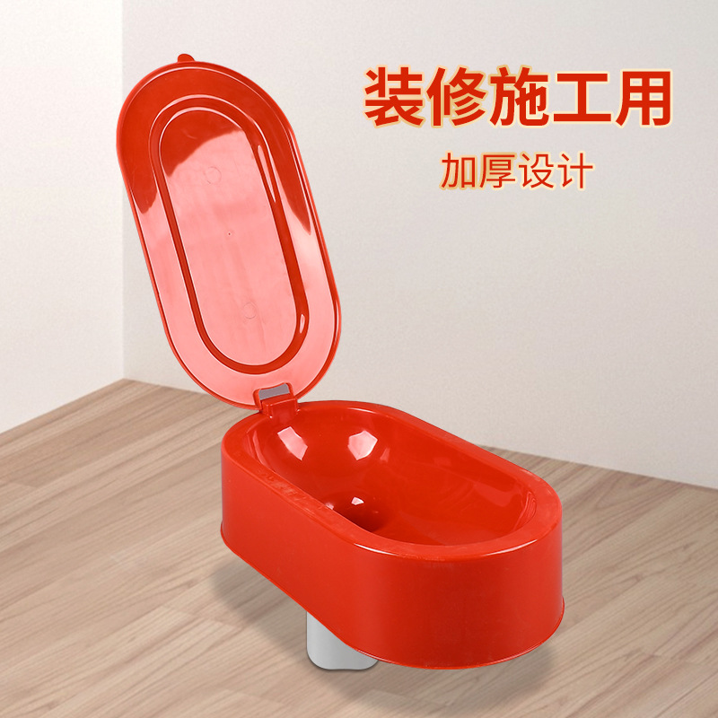 The factory supplies disposable squat toilets for construction sites and temporary squat toilets that can be printed or engraved Specification drawing