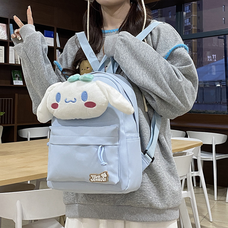 2025 Cross-border Cartoon Children's Schoolbag for Girls, cute, lightweight and plush, a backpack for junior high school students on campus Application Scenario