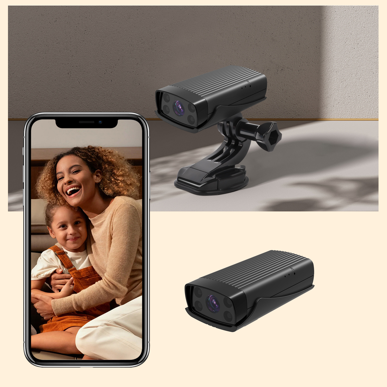 The new cross-border high-definition surveillance camera monitor can monitor home use, night vision, indoor and outdoor unplugged cameras details Picture