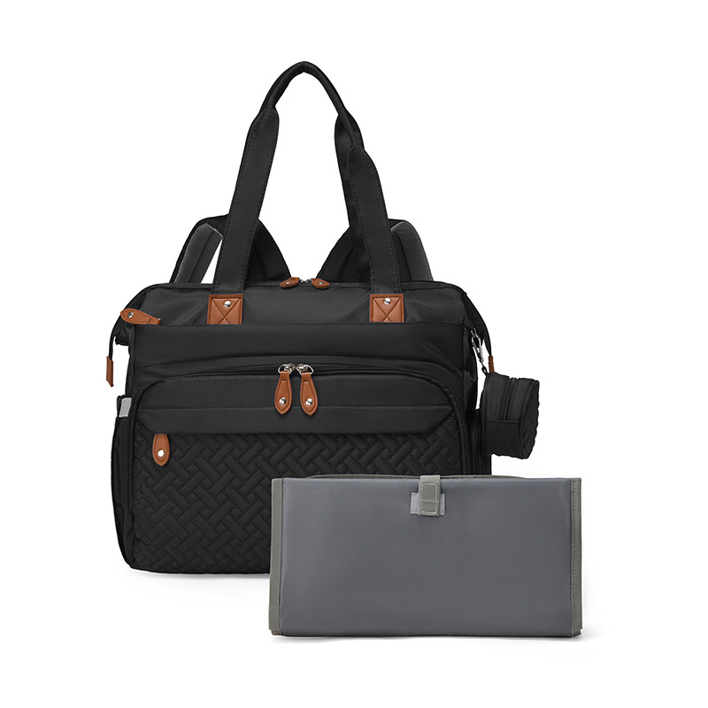Large-capacity mommy bag, backpack for moms taking kids out, women's casual and versatile backpack, mother and baby bag, fashionable mom bag Specification drawing